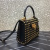 Valentino Garavani Rockstud Alcove black tote bag