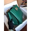 Dolce & Gabbana Small Green Calfskin DG Amore Bag