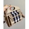 BurberryMini Check Canvas and Leather Pocket Bag