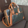 Goyard Ambassade PM document case brown leather bag