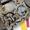 D&G Girls Barocco Tote snake skin effect