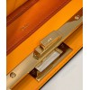 Fendi Peekaboo I See You Orange Hand Bag