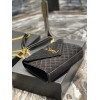 YSL suede black small envelope bag