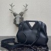 Bottega Veneta top handle bag in black