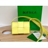 Bottega Veneta Mini Cassette Yellow Leather Bag