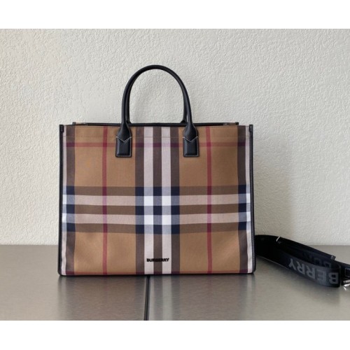 BURBERRY Denny checked tote bag