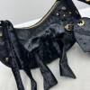 Balenciaga Le Cagole Black Velvet Bag