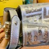 Fendi Silver PVC Transparent Sequin Peekaboo Bag