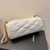 YSL Sade white leather bag