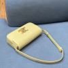 Celine Triomphe Shoulder Bag Shiny Calfskin Yellow
