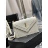 YSL Gaby Satchel Quilted Lambskin in White