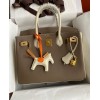 Hermes Epsom Birkin Grey 30cm Bag