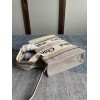Chloe Small Woody Gray tote bag with strap
