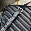 YSL Shoulder Bag Black in Silver Hardware