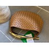 Bottega Veneta Sardine Intrecciato Napa Brown Top-Handle Bag