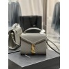 YSL Cassandra medium chain grey bag