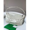 Bottega Veneta Arco Slouchy White Leather Maxi 58 Bag