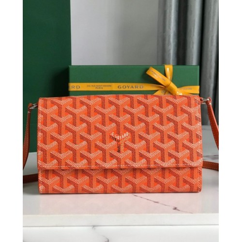 Goyard Varenne Monogram Canvas Orange Wallet