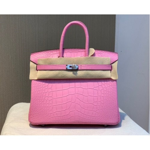 Hermes birkin sweet pink crocodile 25/30cm