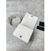 DG Logo mini white leather shoulder bag