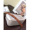 Loewe Brown / White Smooth Small Puzzle Bag