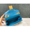 Valentino Garavani One Stud Mini Blue Leather Bag