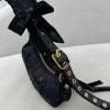 Balenciaga Le Cagole Black Velvet Bag