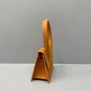 Jacquemus tote bag brown leather 18cm