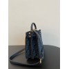 Fendi Peekaboo I See You Medium Blue FF Bag