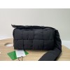 Bottega Veneta Cassette Intrecciato-nylon black cross bag