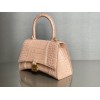 Balenciaga hourglass beige crocodile XS bag