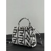 Fendi Fendigraphy Peekaboo leather bag