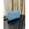 Valentino small Roman Stud Light Blue Nappa Leather Bag