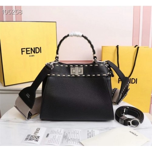 Fendi Peekaboo small black bag 8BN288