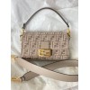 Fendi Natural Beige Baguette 27cm Bag