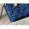 Fendi By The Way Mini Small Boston blue bag