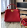 Fendi Peekaboo Togo Red leather bag