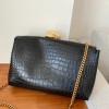 YSL Kate Medium Reversible Croc-Embossed Crossbody Bag