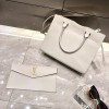 YSL Large Tote in White