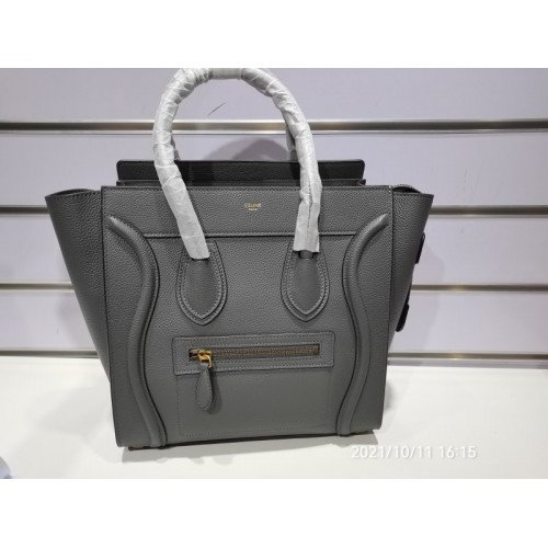 Celine MICRO LUGGAGE HANDBAG IN BABY DRUMMED CALFSKIN