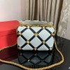 Valentino Medium Roman Stud Shoulder Bag BSF098 25 cm