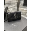 YSL UPTOWN chain wallet in crocodile bag