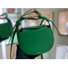 Chloe kiss purse in small grain calfskin green