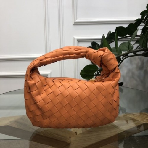 Bottega Veneta Mini Ladies Jodie Hobo Orange Woven Bag