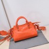 Balenciaga orange cagole XS handle bag