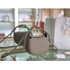 Chloe kiss purse in small grain calfskin gray