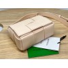 Bottega Veneta Mini Cassette Cream Leather Bag