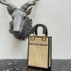 Fendi mini tote raffia sunshine bag