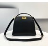 Fendi Medium Peekaboo Leather Black Bag