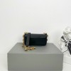 Balenciaga Black Leather Gossip 18cm Bag